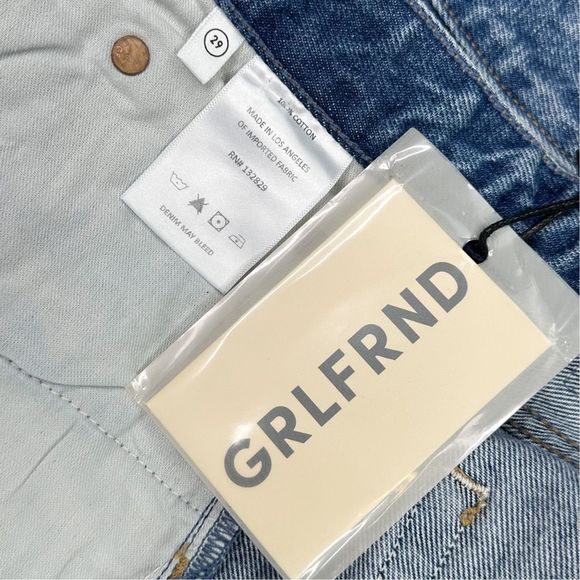 GRLFRND The Helena High Rise Cut Off Denim Shorts - Size 29 - Picture 7 of 7